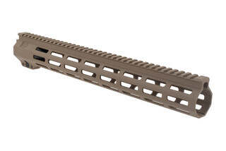 EXPO Arms 15in M-LOK freefloat rail for the AR-15 features M-LOK slots across 7 surfaces with full length top rail. in FDE